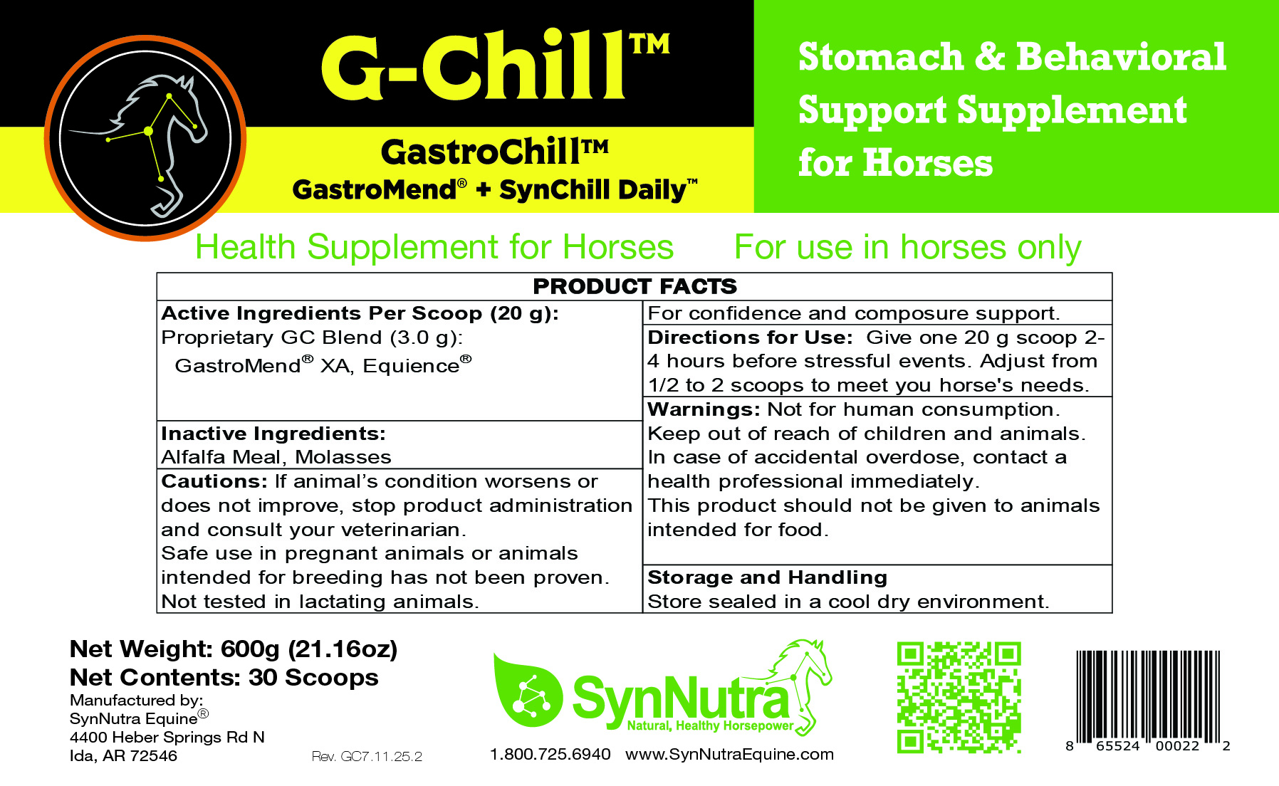G-Chill™ - Stomach & Behavioral Support Supplements for Horses - Image 2